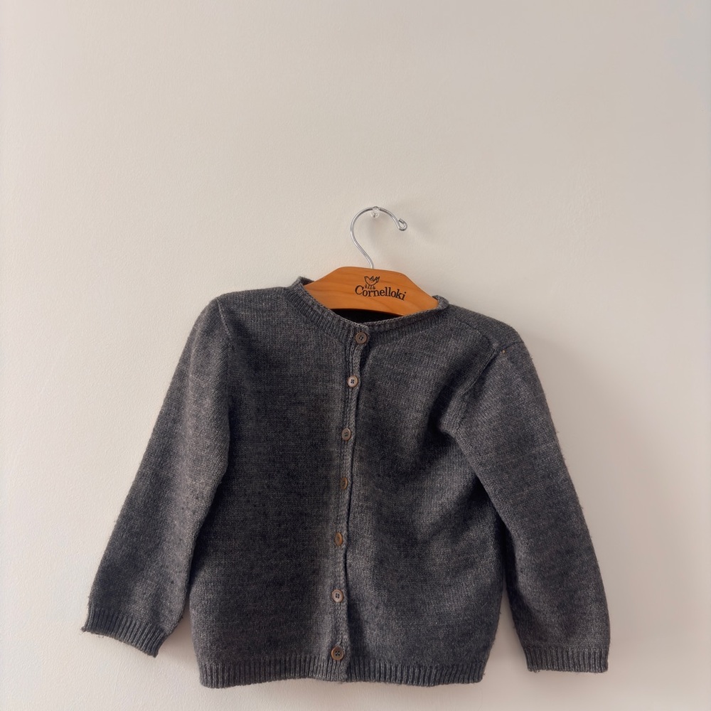 1+ In the Family Gray Kids Cardigan